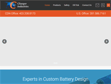 Tablet Screenshot of chargerind.com